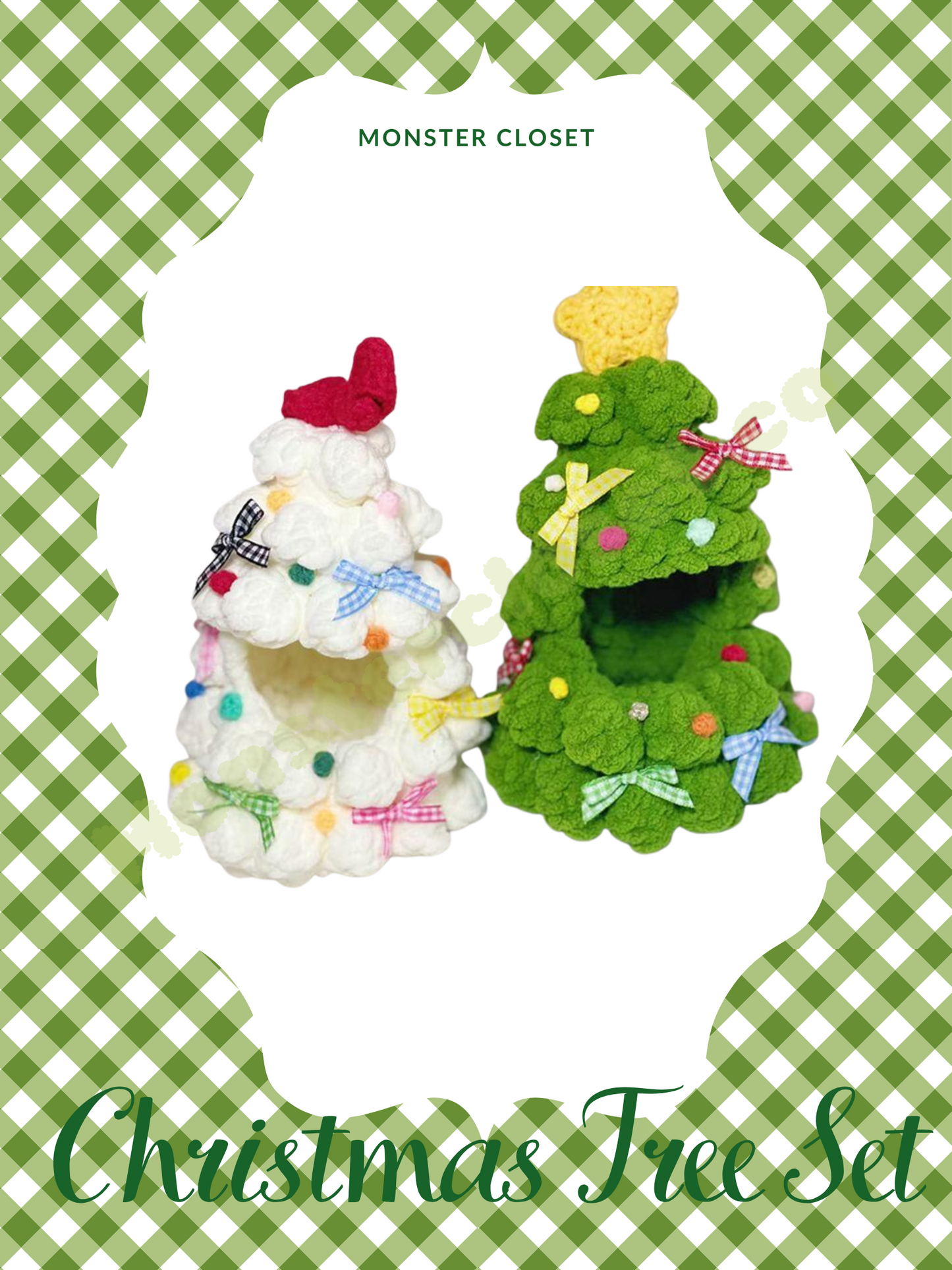 Monster Closet Labubu Clothes; Christmas tree outfit
