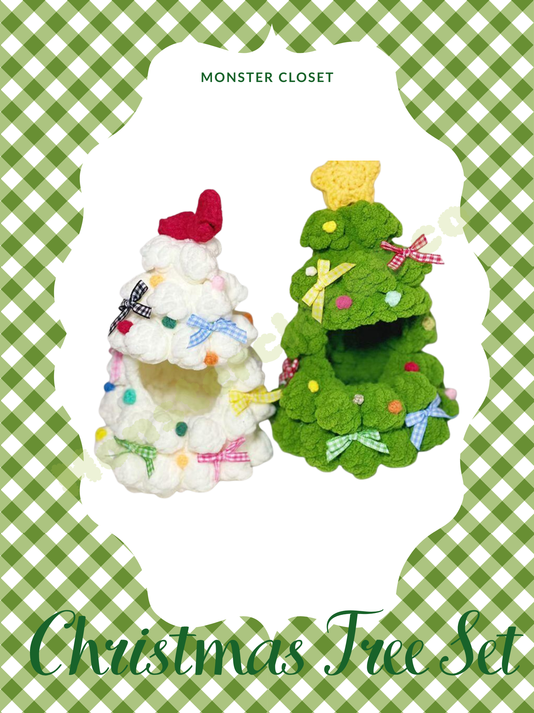 Monster Closet Labubu Clothes; Christmas tree outfit