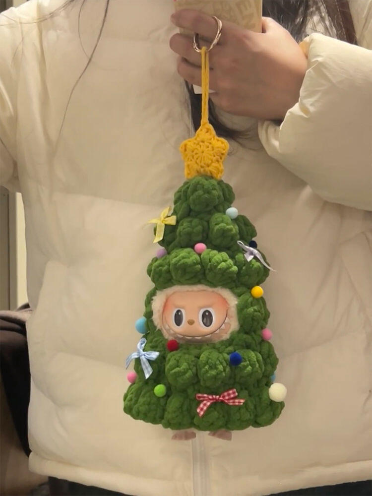 Monster Closet Labubu Clothes; Christmas tree outfit